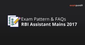 RBI Assistant Mains 2017
